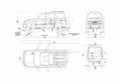 Blueprint UAZ 3162 VK SUV 2000 A4 Photo Print