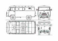 Blueprint UAZ 452 3909 Minivan 1967 A4 Photo Print