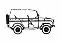 Blueprint UAZ 469 SUV 1972 A4 Photo Print