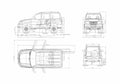 Blueprint UAZ Patriot 3163 SUV 2005 A4 Photo Print