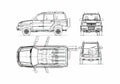 Blueprint UAZ Patriot SUV 2008 A4 Photo Print