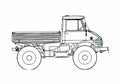 Blueprint Unimog 406 U900 Truck 1963 A4 Photo Print