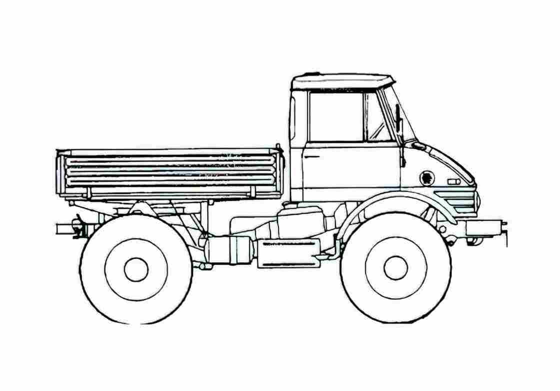 Blueprint Unimog 406 U900 Truck 1963 A4 Photo Print
