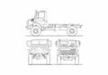 Blueprint Unimog U5000 Truck 2008 A4 Photo Print