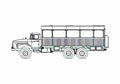 Blueprint Ural 3255 41 Truck 2008 A4 Photo Print