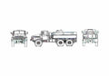 Blueprint Ural 375D Fuel Tanker Truck 1961 A4 Photo Print