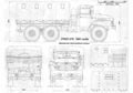 Blueprint Ural 375D Truck 1961 A4 Photo Print