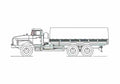 Blueprint Ural 4320 0911 40 Truck 2008 A4 Photo Print