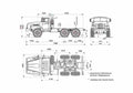 Blueprint Ural 4320 1112 41 Truck 1977 A4 Photo Print