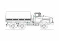 Blueprint Ural 4320 31 Truck 2008 A4 Photo Print