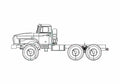Blueprint Ural 4320 41 Truck 1977 A4 Photo Print