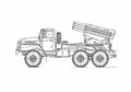 Blueprint Ural 4320 BM 21 1 Grad 01 A4 Photo Print