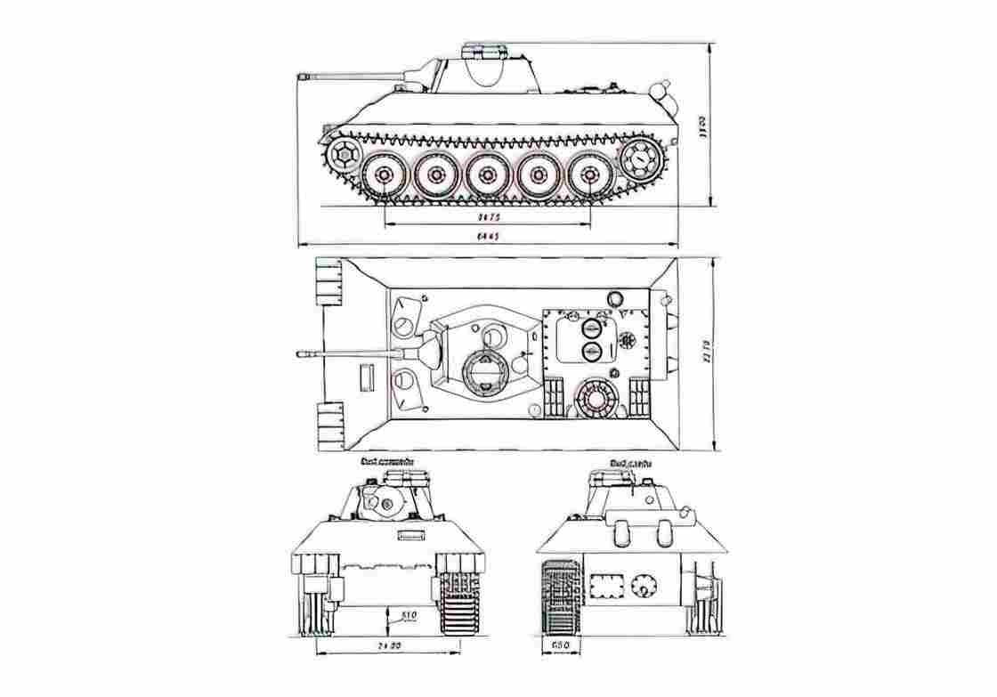 Blueprint VK 16.02 Leopard 01 A4 Photo Print