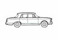 Blueprint Vanden Plas Princess R 4 Litre Sedan 1965 A4 Photo Print