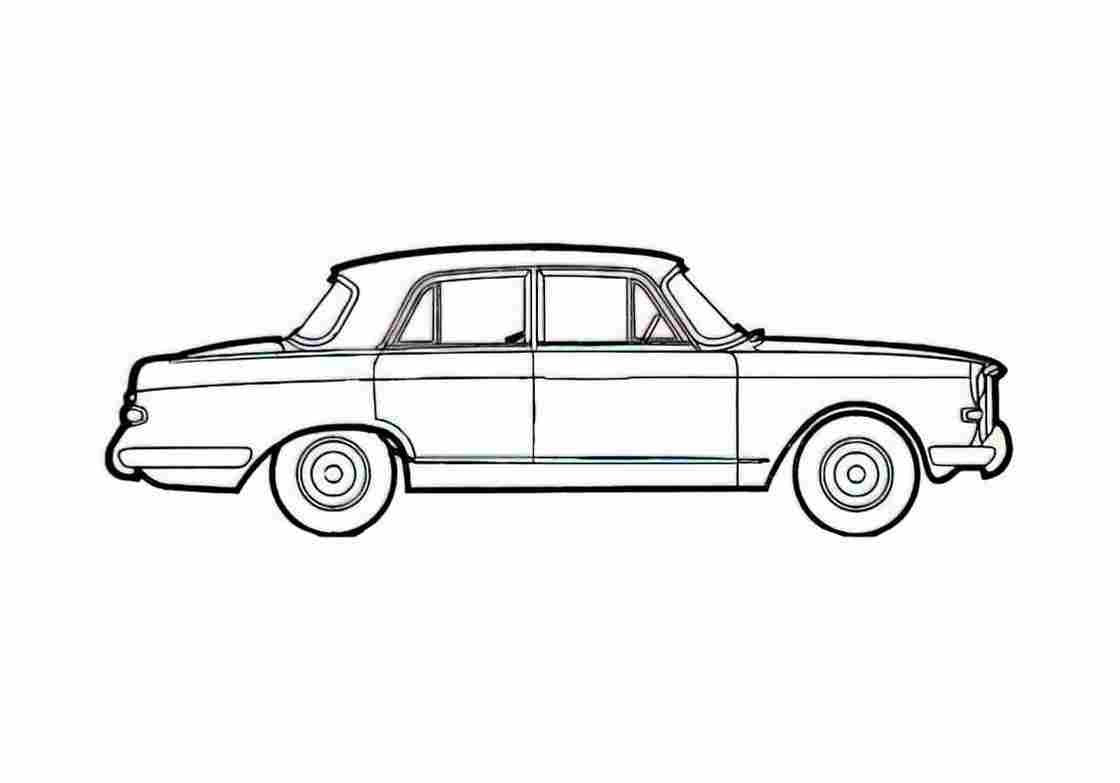 Blueprint Vanden Plas Princess R 4 Litre Sedan 1965 A4 Photo Print