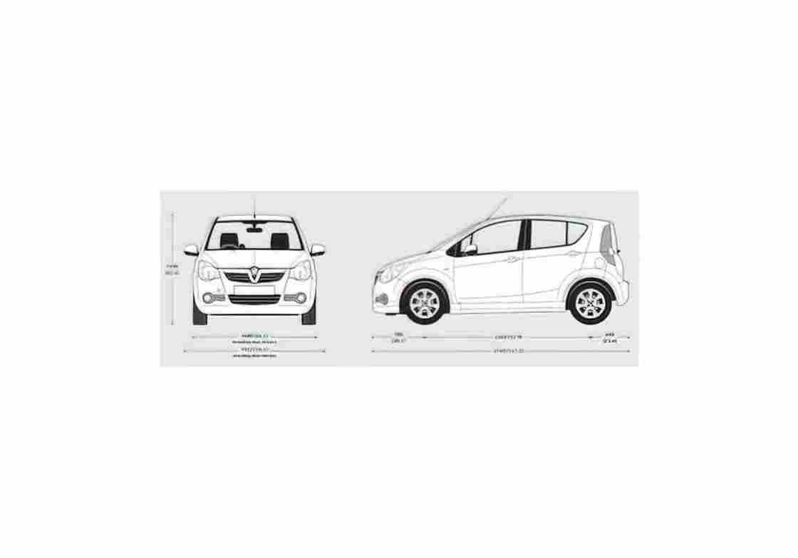 Blueprint Vauxhall Agila Hatchback 2009 01 A4 Photo Print