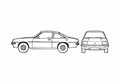 Blueprint Vauxhall Cavalier Coupe 1979 A4 Photo Print