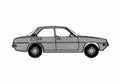 Blueprint Vauxhall Cavalier GL Sedan 1979 A4 Photo Print