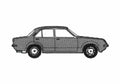 Blueprint Vauxhall Chevette GLS Sedan 1979 A4 Photo Print