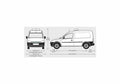 Blueprint Vauxhall Combo Van 2009 01 A4 Photo Print