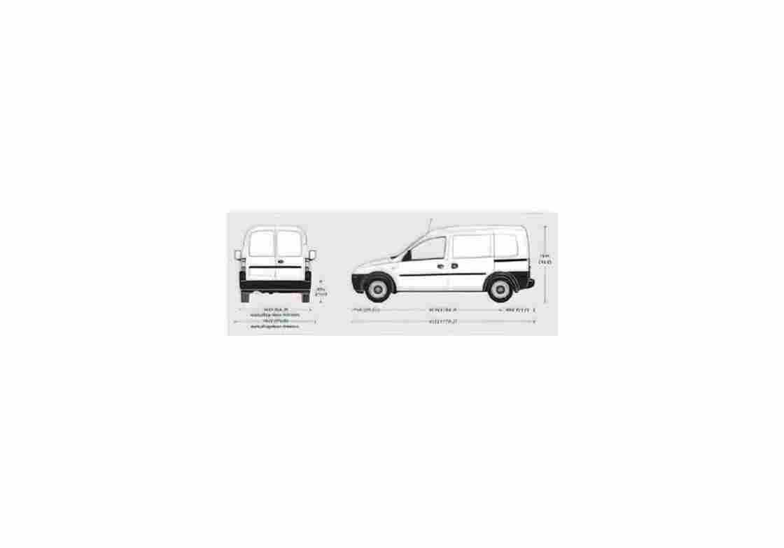 Blueprint Vauxhall Combo Van 2010 01 A4 Photo Print