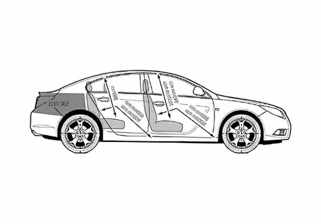 Blueprint Vauxhall Insignia 20 CDTi 160 Sedan 2008 A4 Photo Print