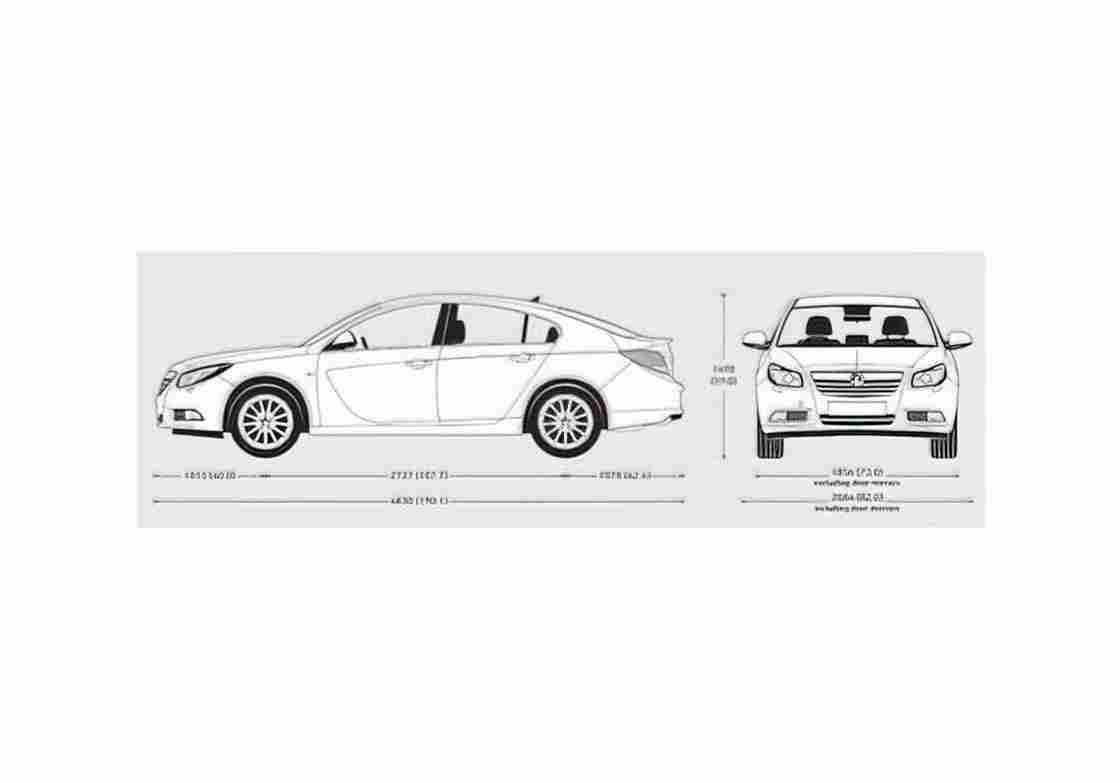 Blueprint Vauxhall Insignia Hatchback 2009 01 A4 Photo Print