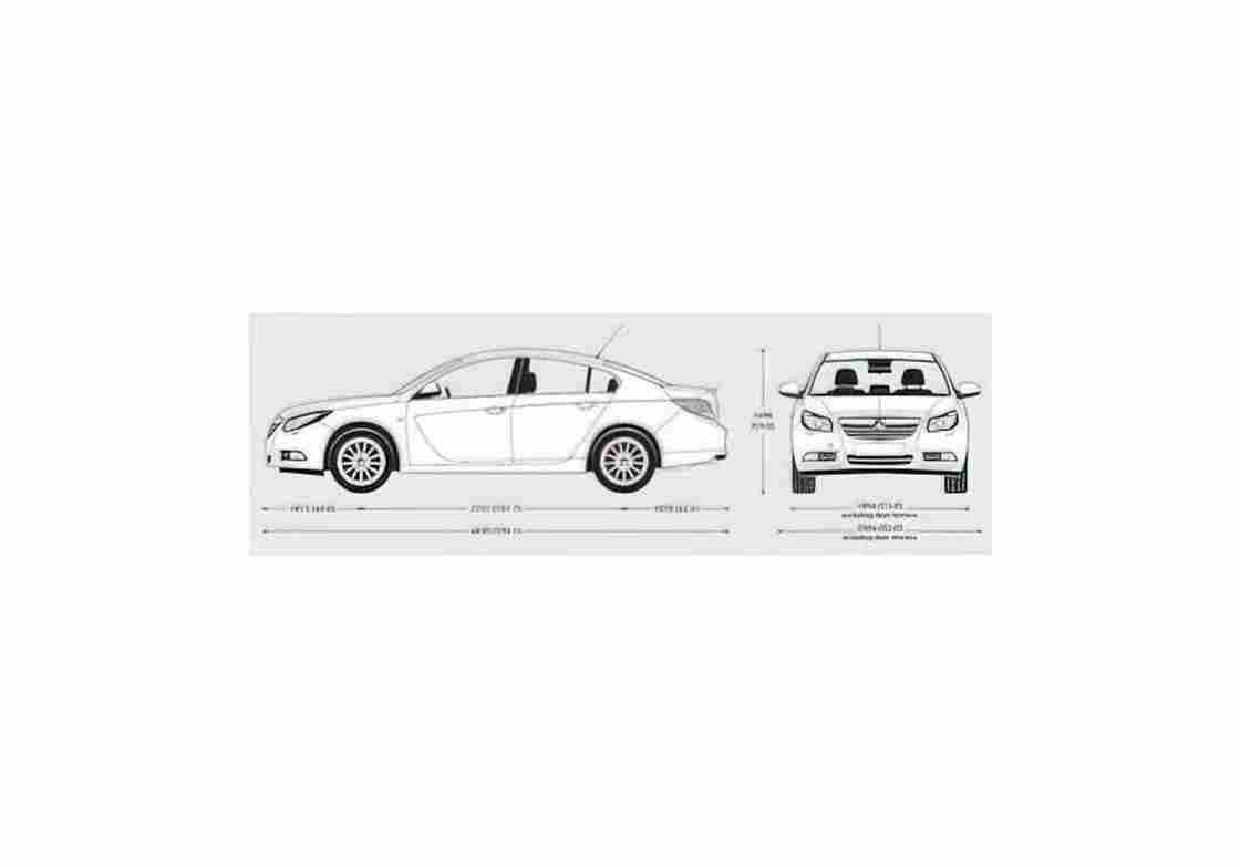 Blueprint Vauxhall Insignia Saloon Sedan 2009 01 A4 Photo Print