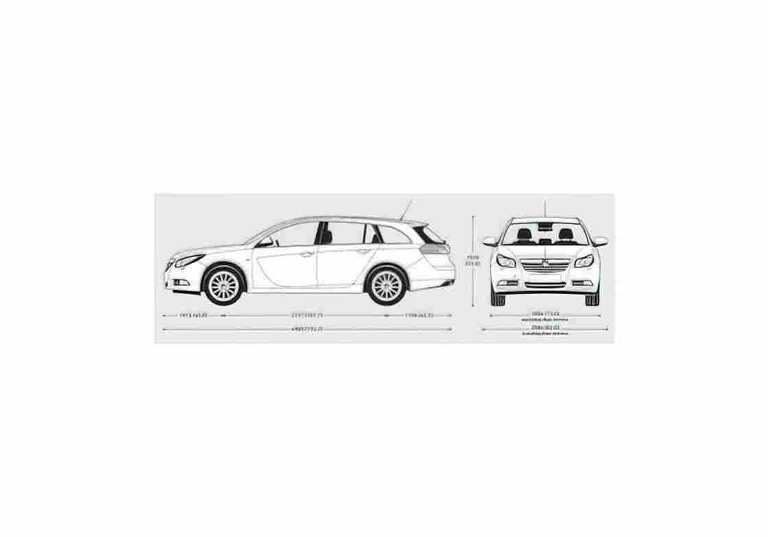 Blueprint Vauxhall Insignia Sports Tourer Wagon 2009 01 A4 Photo Print