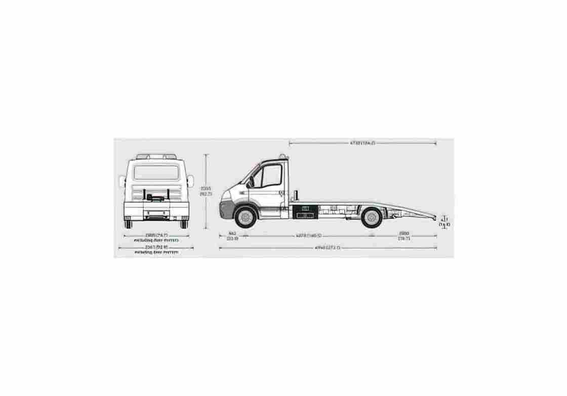 Blueprint Vauxhall Movano Car Transporter Truck 2009 01 A4 Photo Print
