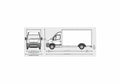 Blueprint Vauxhall Movano LWB Box Van 2009 01 A4 Photo Print