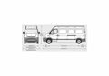 Blueprint Vauxhall Movano LWB High Roof Van 2009 01 A4 Photo Print