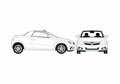 Blueprint Vauxhall Tigra Coupe 2007 A4 Photo Print