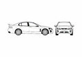 Blueprint Vauxhall VXR8 60i Sedan 2007 A4 Photo Print