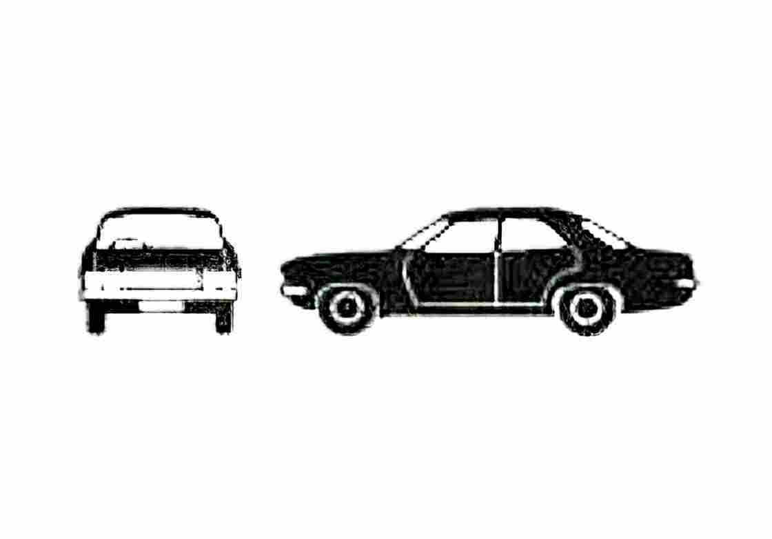 Blueprint Vauxhall Victor FD Sedan 1969 A4 Photo Print