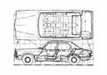 Blueprint Vauxhall Victor FE VX1800 Sedan 1976 A4 Photo Print