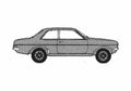 Blueprint Vauxhall Viva GLS Sedan 1979 A4 Photo Print