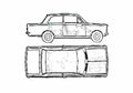 Blueprint Vauxhall Viva HA Sedan 1963 A4 Photo Print