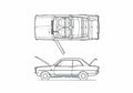 Blueprint Vauxhall Viva HB De luxe 2 door Sedan 1967 A4 Photo Print