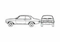 Blueprint Vauxhall Viva Sedan 1979 A4 Photo Print