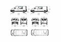 Blueprint Vauxhall Vivaro Double Cab Van 2001 A4 Photo Print
