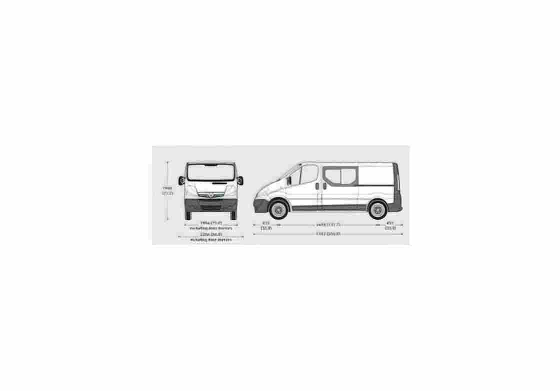 Blueprint Vauxhall Vivaro Doublecab LWB Van 2009 01 A4 Photo Print
