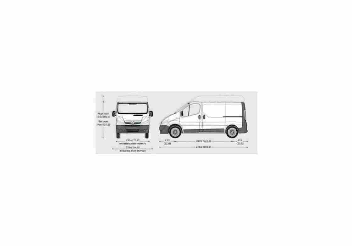 Blueprint Vauxhall Vivaro SWB Panel Van 2009 01 A4 Photo Print