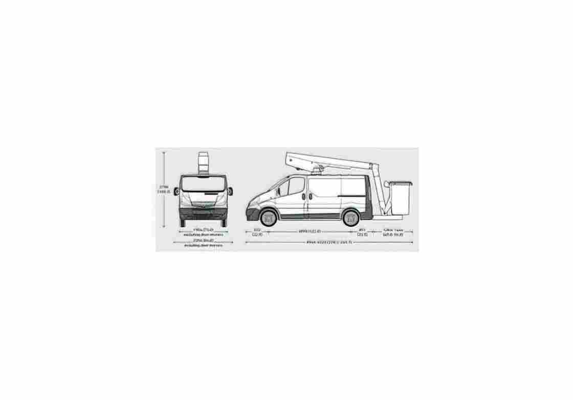 Blueprint Vauxhall Vivaro SWB Platform Van 2009 01 A4 Photo Print