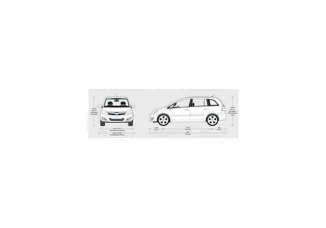 Blueprint Vauxhall Zafira Minivan 2009 01 A4 Photo Print