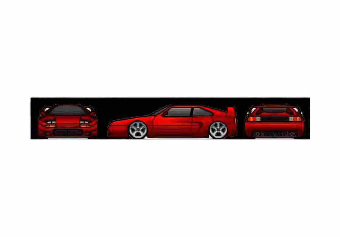 Blueprint Venturi 400GT Coupe A4 Photo Print