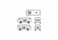 Blueprint Volkswagen Caravelle Bus 1992 1) 01 A4 Photo Print