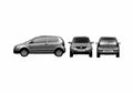 Blueprint Volkswagen Fox Hatchback 2006 A4 Photo Print