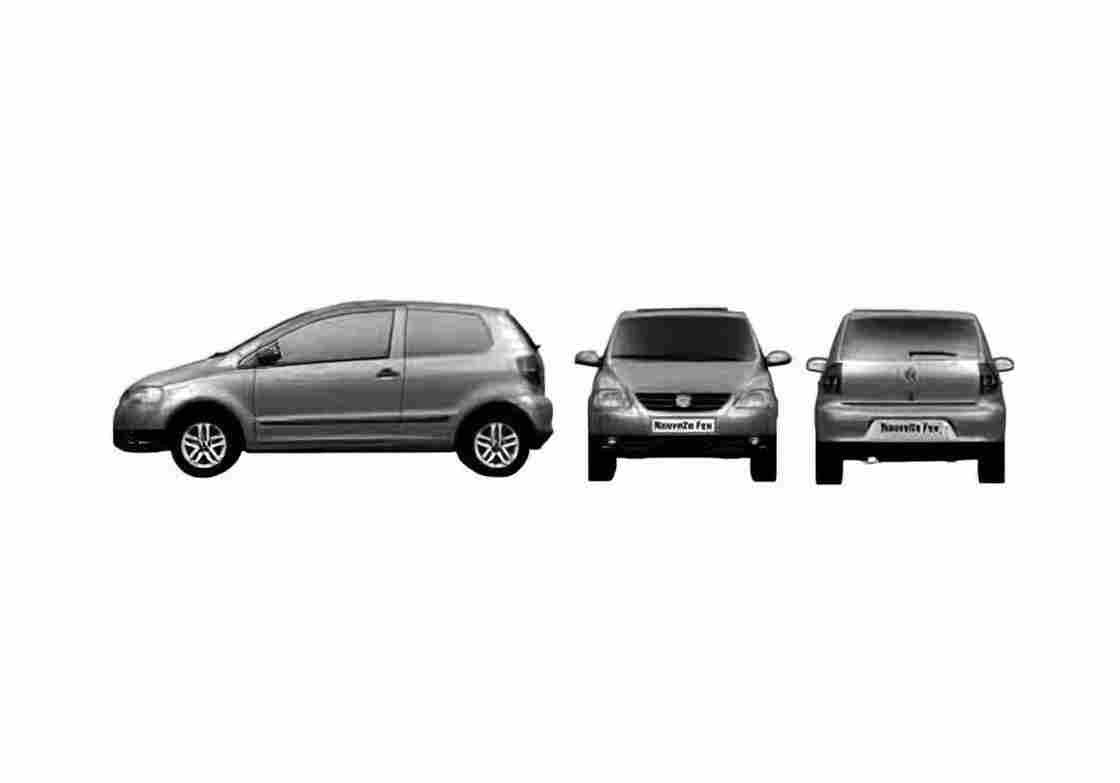 Blueprint Volkswagen Fox Hatchback 2006 A4 Photo Print