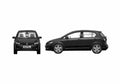 Blueprint Volkswagen Golf Plus Hatchback 2006 A4 Photo Print